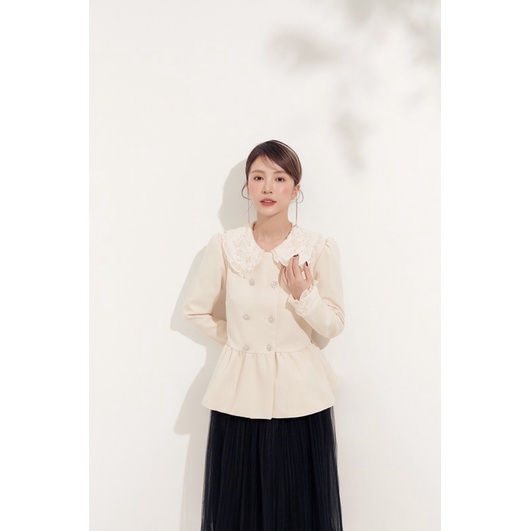 Áo dạ dáng xuông Snowy Top by Joie des Roses | BigBuy360 - bigbuy360.vn