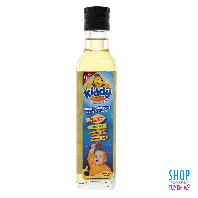 Dầu cá hồi cho bé Kiddy - chai 250ml