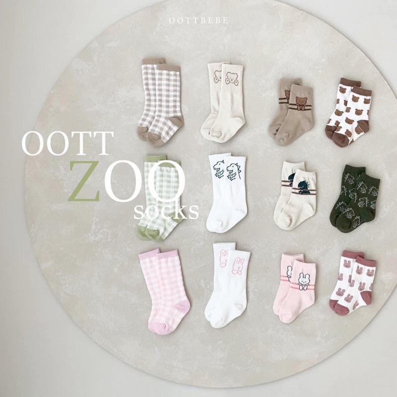 OOTTBEBE | Set 4 đôi tất