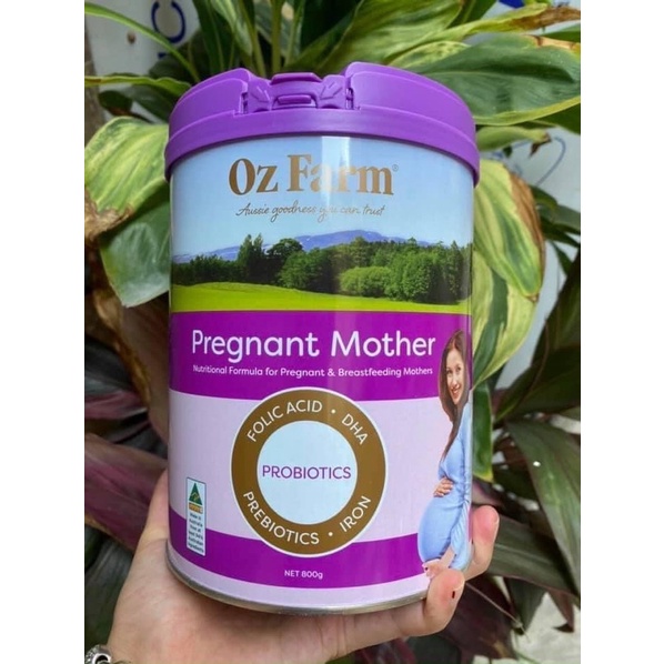 [Mã 267FMCGSALE giảm 8% đơn 500K] (Date 2/2023) Sữa bầu Oz Farm pregnsnt Mother Úc hộp 800g