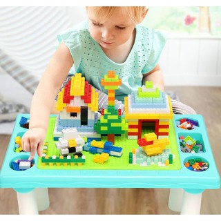 Đồ chơi bàn ghép lego đa chức năng kèm 300 chi tiết lego - đồ chơi thông minh