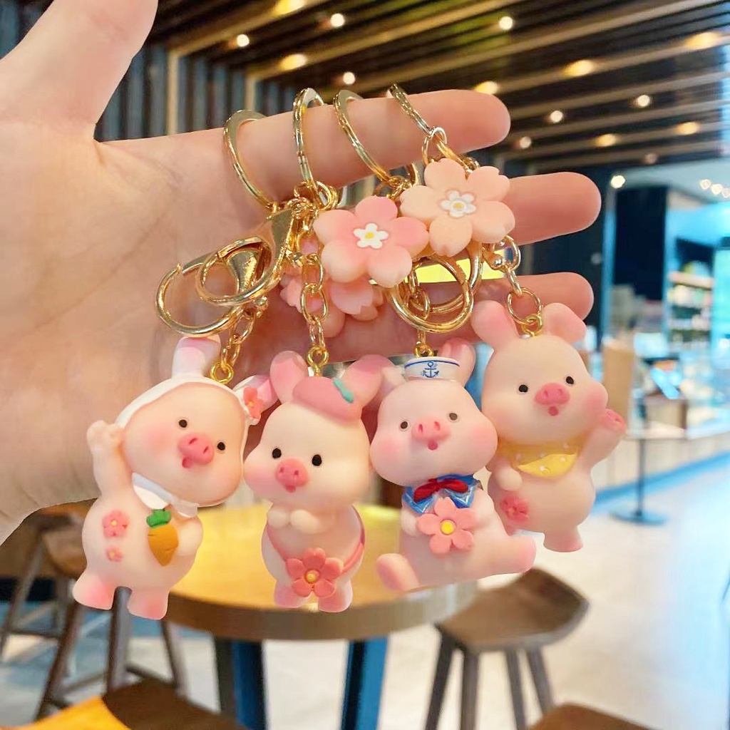 1 Móc Khóa Hình Heo Hồng Dễ Thương