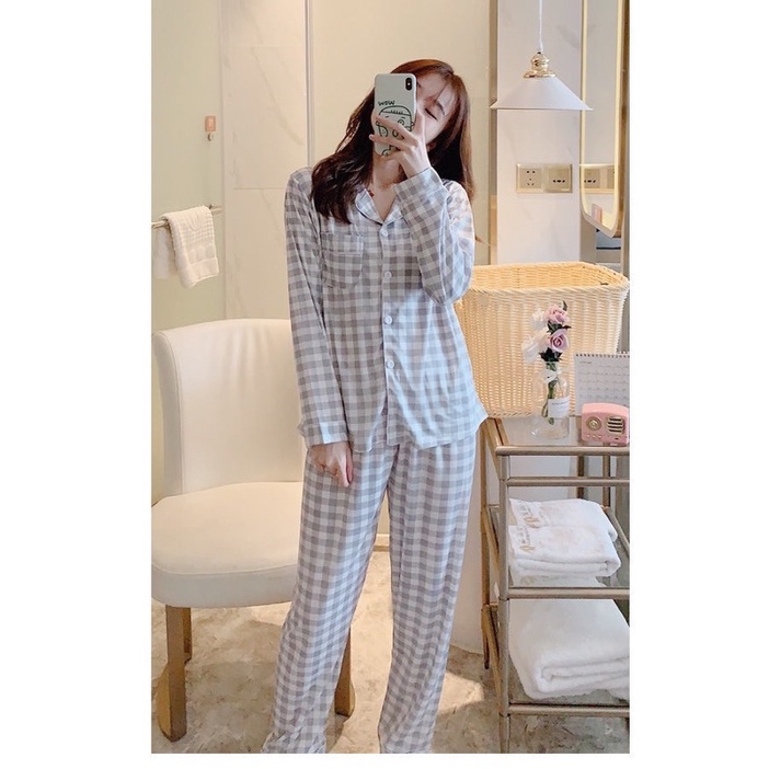 [MẪU SIÊU ĐẸP] Bộ mặc nhà pijama quần dài tay dài nhiều hoạ tiết nhiều size