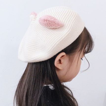 Nón Beret Dễ Thương Cho Bé Gái