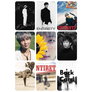 Set 8 card giấy bo góc in 2 mặt ảnh thành viên bts - rm - entirety