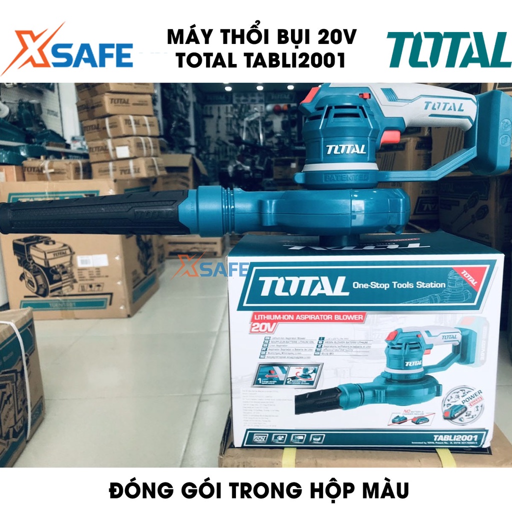 Máy thổi bụi dùng Pin 20V TOTAL TABLI2001 ba tốc độ (Không kèm pin, sạc) Máy thổi bụi cầm tay lượng thổi tối đa 2.5m3/ph