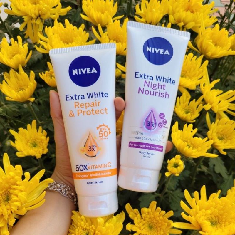 Serum Dưỡng Thể Trắng Da, Chống Nắng Nivea Ngày Và Đêm