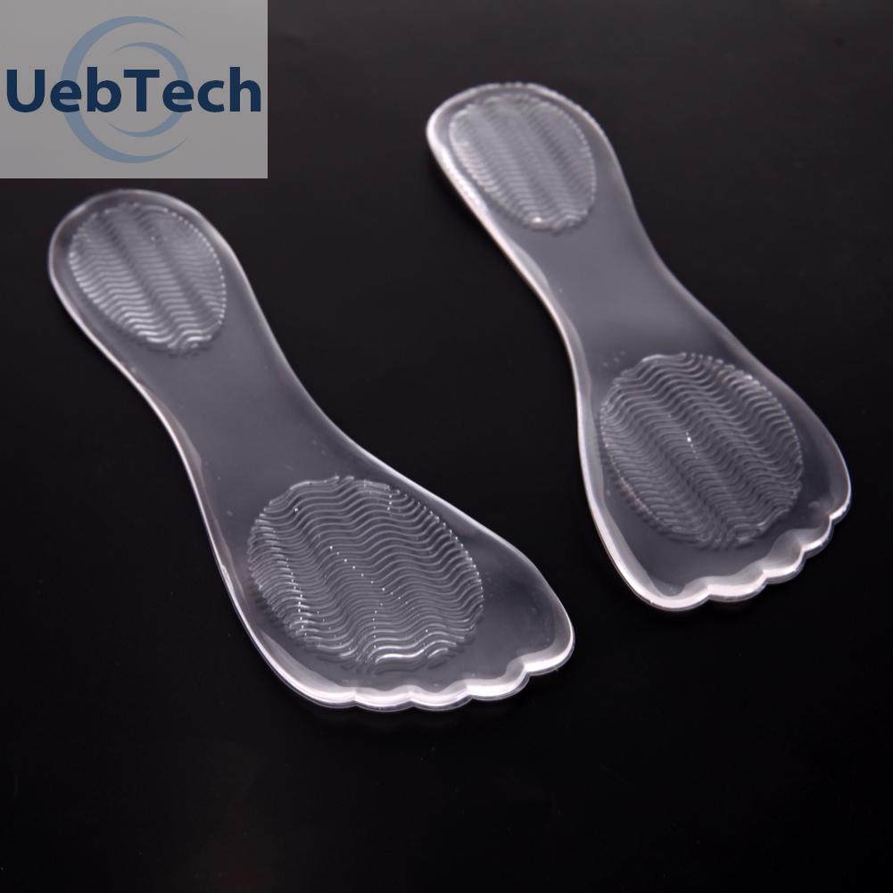 Uebtech 1 Pair High Heel Silicone Gel Cushion Insole Shoe Anti Slip Foot Feet Pad