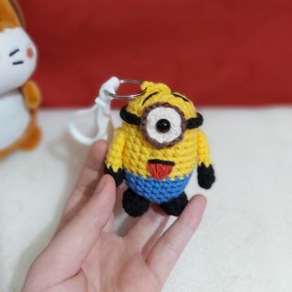 Móc khóa - thú len handmade - minions