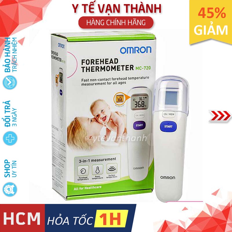 ✅ [CHÍNH HÃNG 100%] Nhiệt Kế Hồng Ngoại Đo Trán- Omron MC720 -VT0486