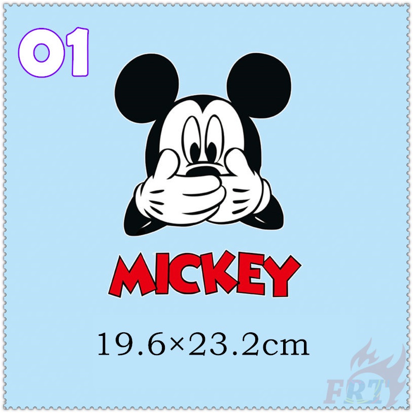 1 miếng dán vinyl in nhiệt hình Mickey/Minnie DIY