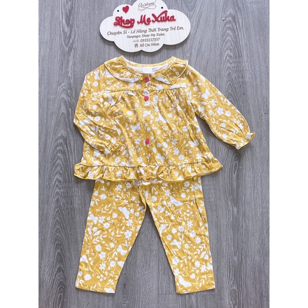 Đồ bộ Pyjama tay dài xuất khẩu bé gái