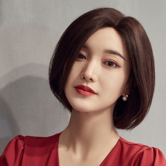 [Mã BMBAU300 giảm 7% đơn 499K] Tóc Thật WINA Mái Xéo Ngôi Lệch TTND-10