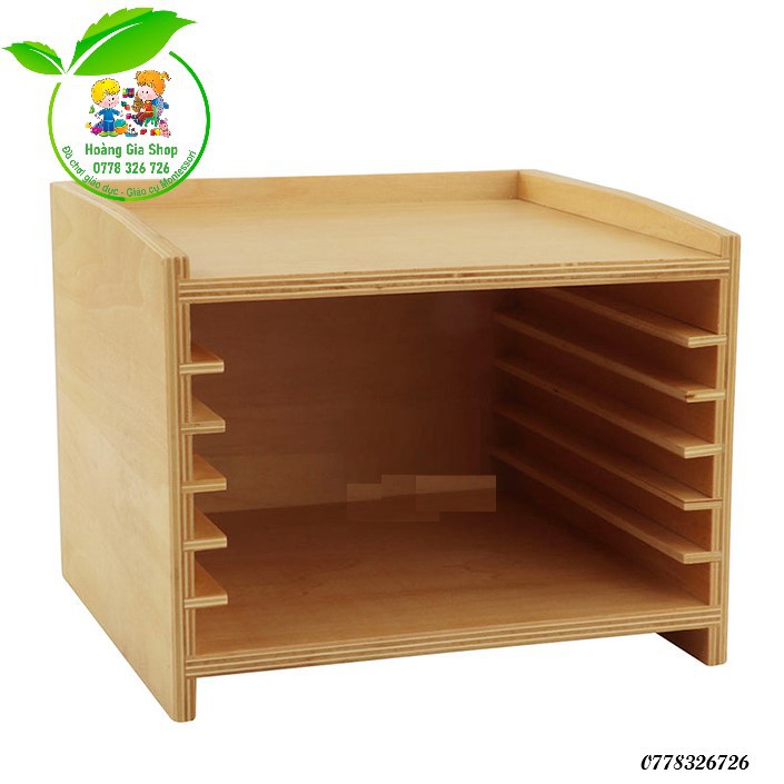 Tủ đựng tranh ghép động vật Montessori (Animal Puzzle Cabinet (only cabinet))