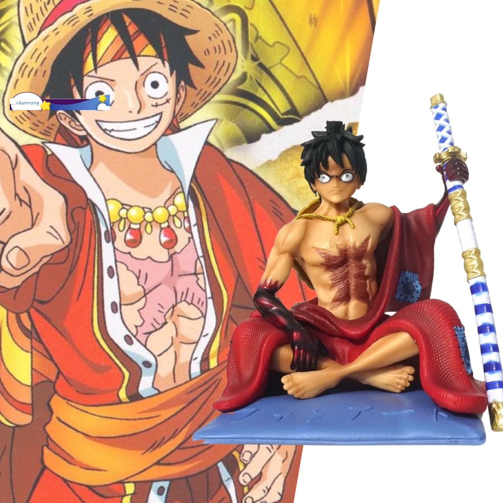 Cr Mô Hình Nhân Vật Luffy Đang Ngồi Trang Trí