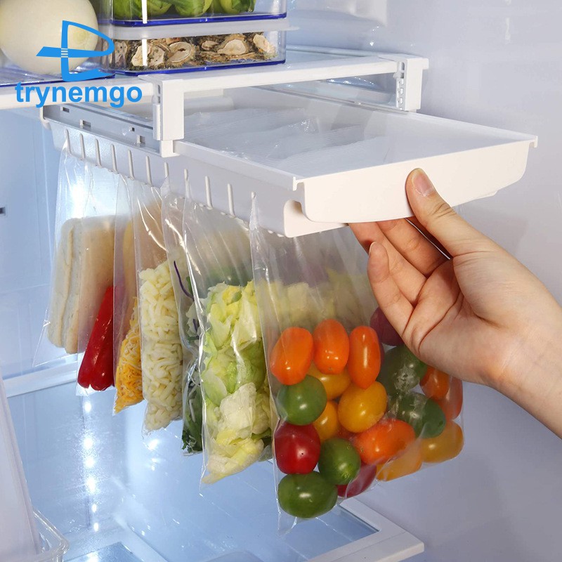 Storage Rack Refrigerator Hanging Storage Clip Sliding Rail Tray