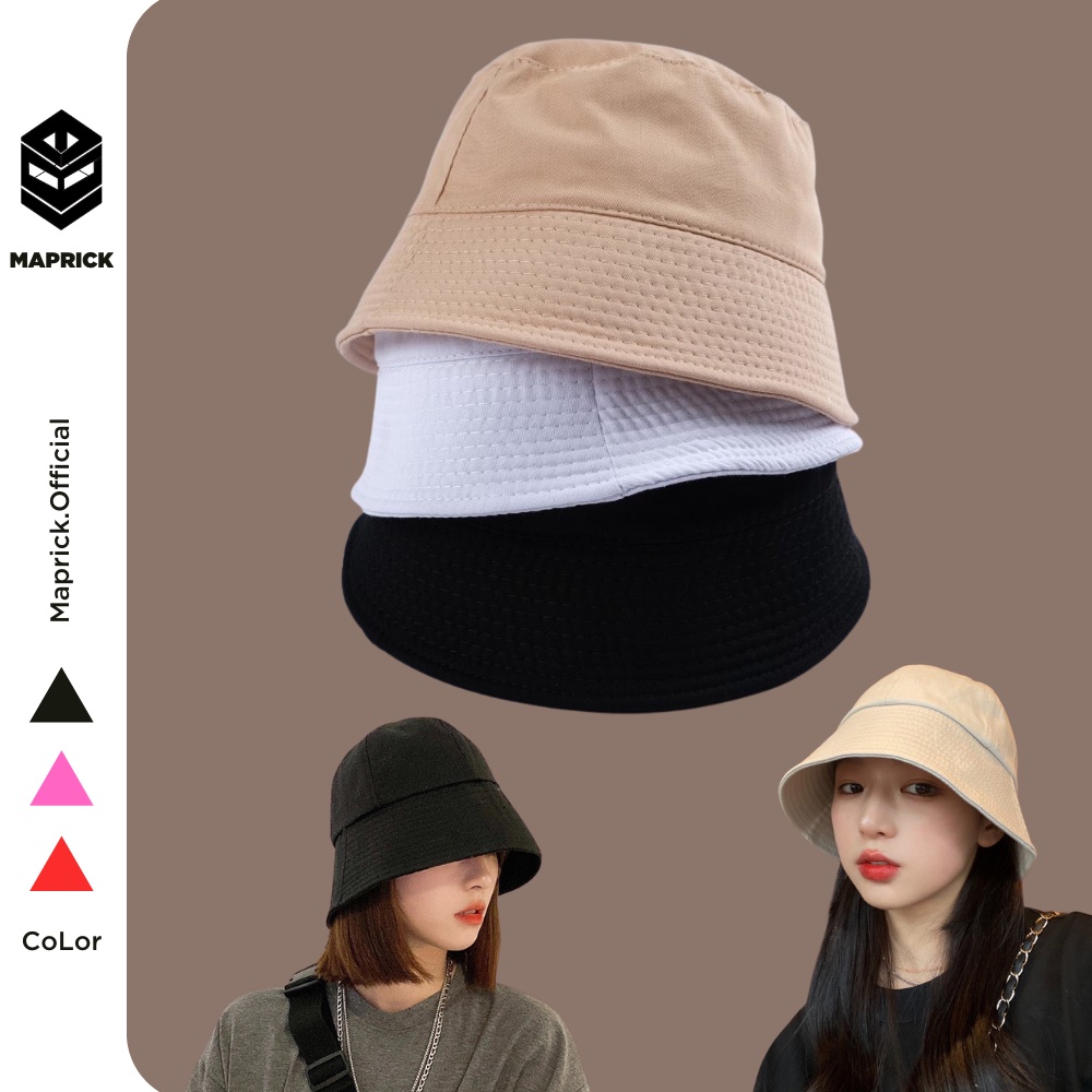 Nón Bucket [ZCrush] Nón Ullzang Vành Cụp GENZ - Mũ Bucket Trơn Nhiều Màu Unisex