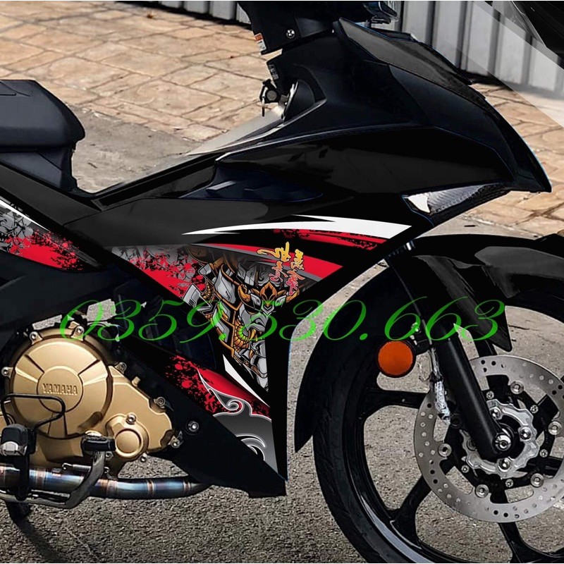 Tem rời Exciter 150 mẫu Samurai siêu chất 2024
