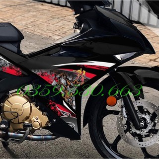 Tem rời Exciter 150 mẫu Samurai siêu chất 2024