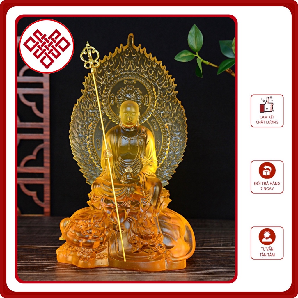 Tượng Phật Địa Tạng Vương Bồ Tát [Kim Cương Hỷ Lạc] Lưu Ly