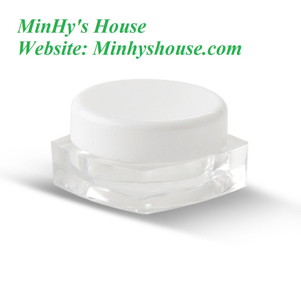 Combo 100 cái hũ nhựa đựng mỹ phẩm 5g đáy vuông