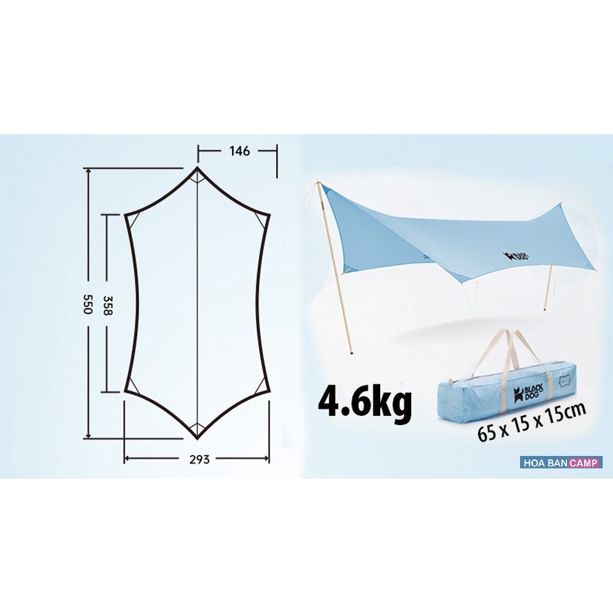 Tăng Cắm Trại BlackDog Hexagon