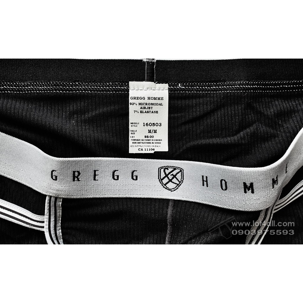 [CHÍNH HÃNG] Quần lót nam Gregg Homme 160503 Evoke Brief Black