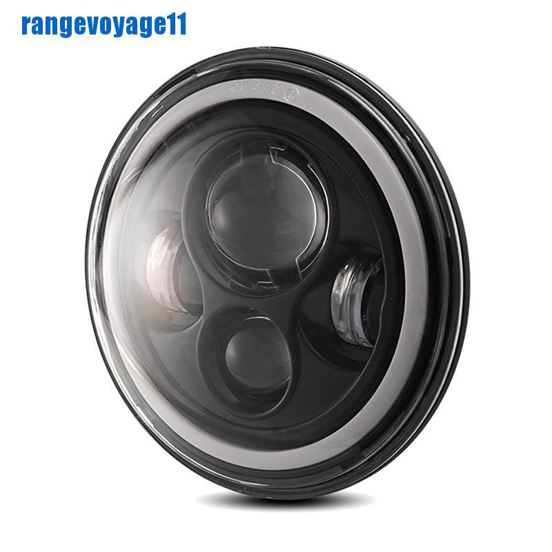 Đèn pha led tròn 7Inch 75W chùm cao/ thấp cho xe mô tô 97-18 JK TJ LJ Wrangle