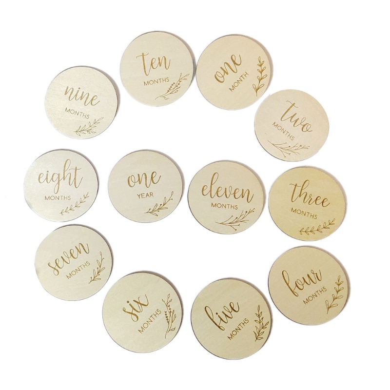 Bộ 12 Thẻ Đánh Dấu Tuổi Đầu Tiên Dành Cho Trẻ Sơ Sinh