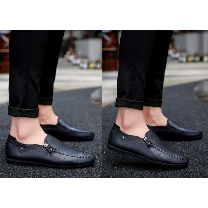 Quà Tặng Tất Lười Nam Khử Mùi Cao Cấp Giày Lười Nam Hàn quốc Có Khóa