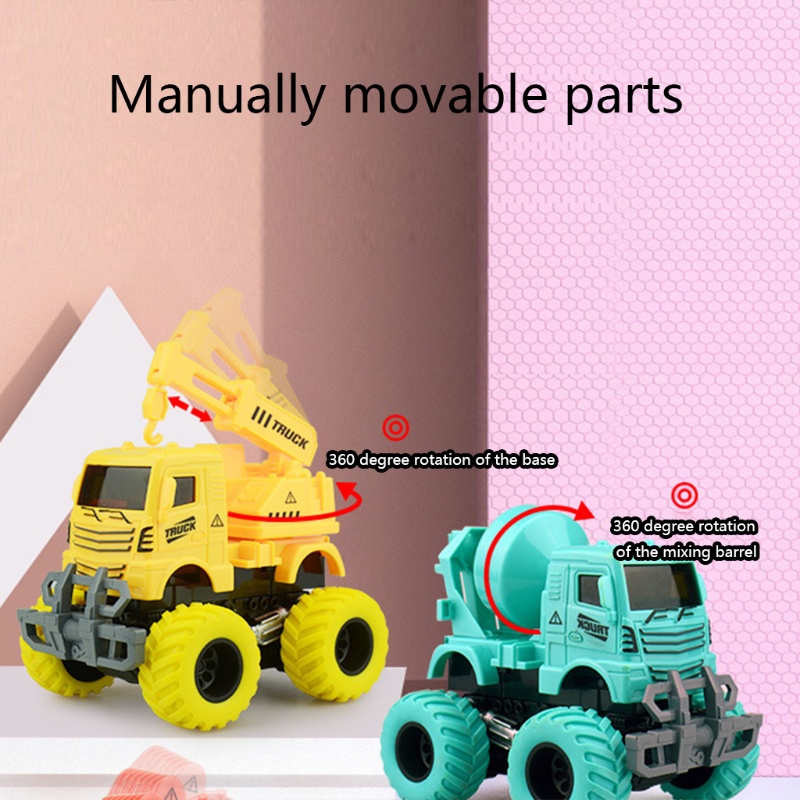Mô hình xe xúc đất đồ chơi xoay độ dành cho trẻ em