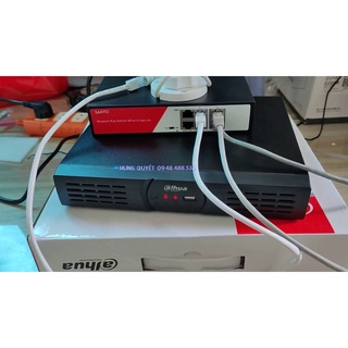 Bộ poe camera poe dahua 4 kênh - 1 đầu ghi nvr và switch poe 4 kênh