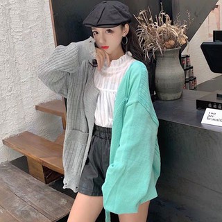Áo khoác cadigan len thừng siêu ấm Chất len