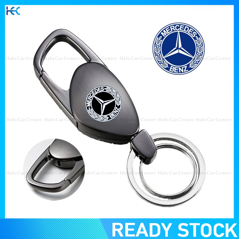 Móc khóa kim loại hình logo xe Benz sáng tạo