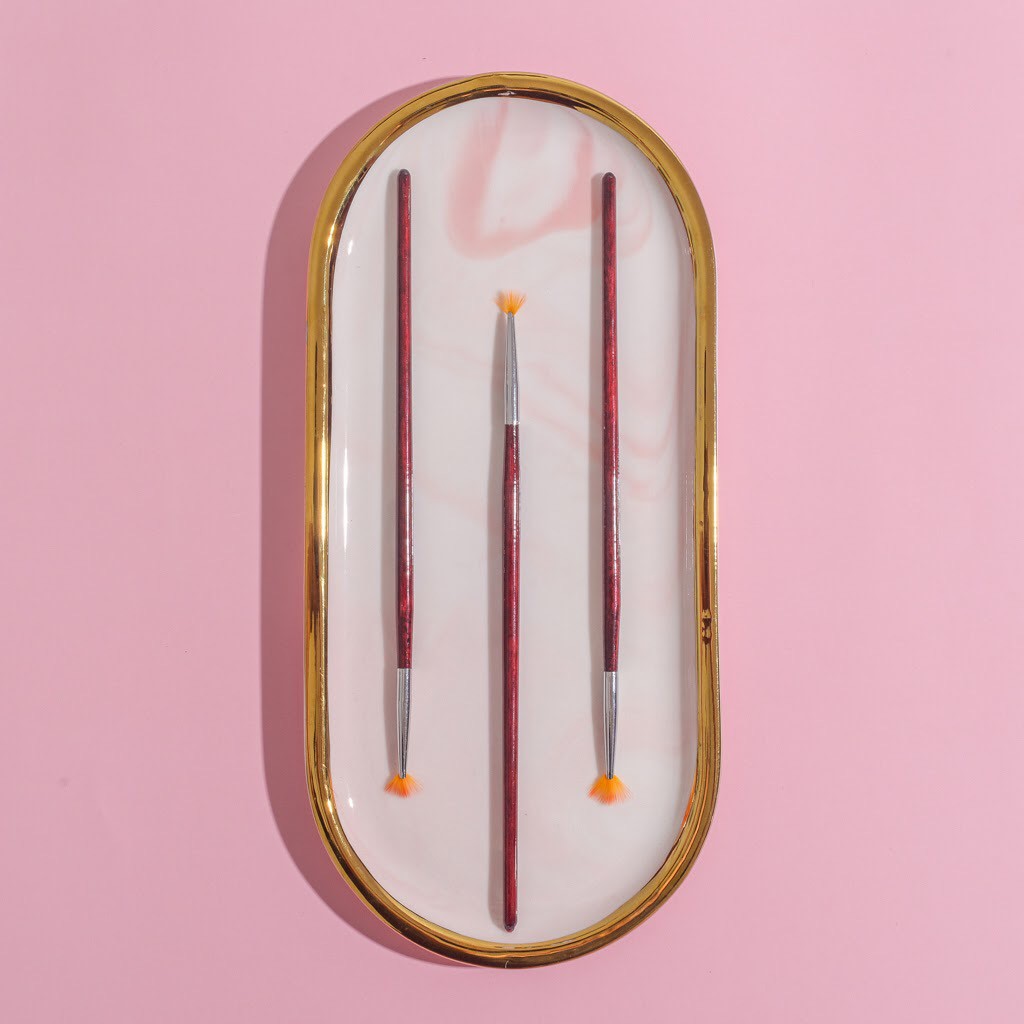 Cọ rắc nhũ, cọ sơn loang trang trí móng chuyên dụng cho dân làm móng