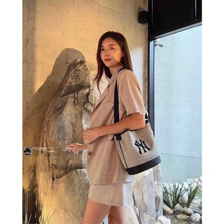 Túi Xách MLB Basic Big Logo Bucket Bag B489 | Unisex - Full Tag Code