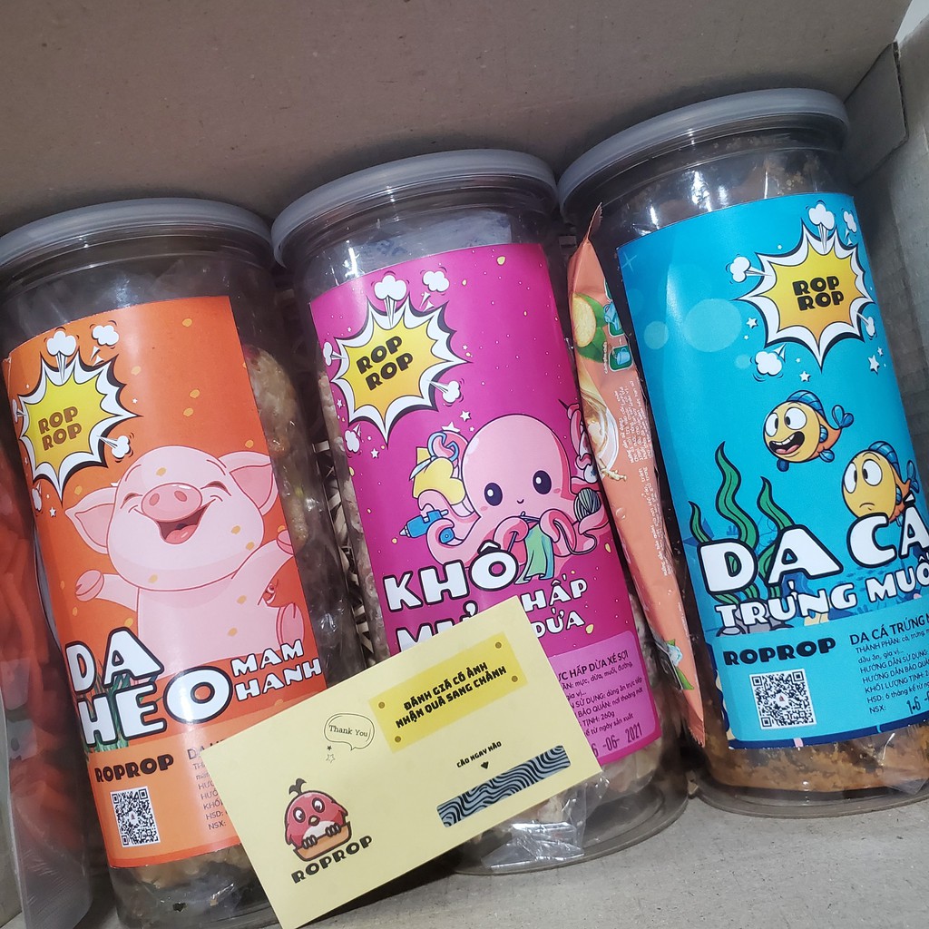 Da Cá Trứng Muối Sấy Giòn Roprop Hũ Pet 250g | BigBuy360 - bigbuy360.vn