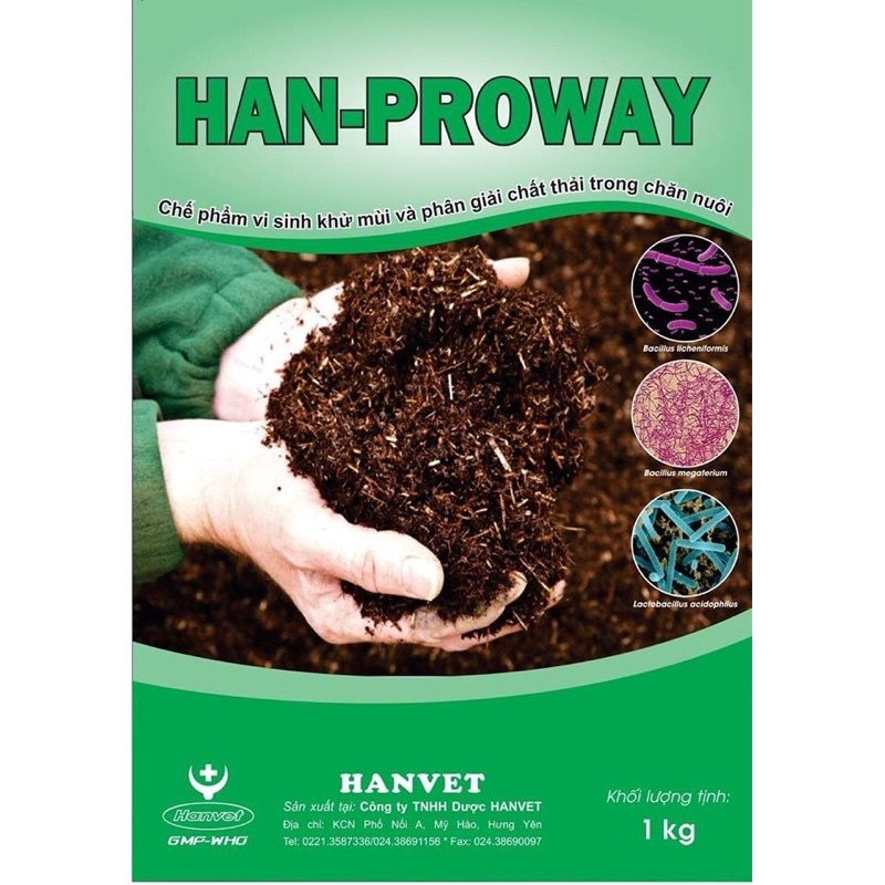 1kg HAN-PROWAY khử mùi và phân giải chất thải trong chăn nuôi