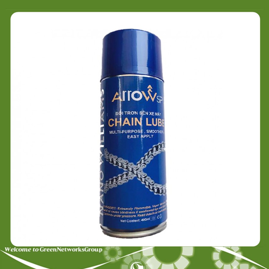 Chai xịt bôi trơn sên xe máy ARROW SP 400ml