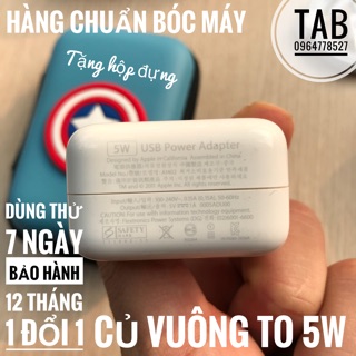 Củ Sạc IPHONE Vuông To Bóc Máy ( TẶNG HỘP ĐỰNG )