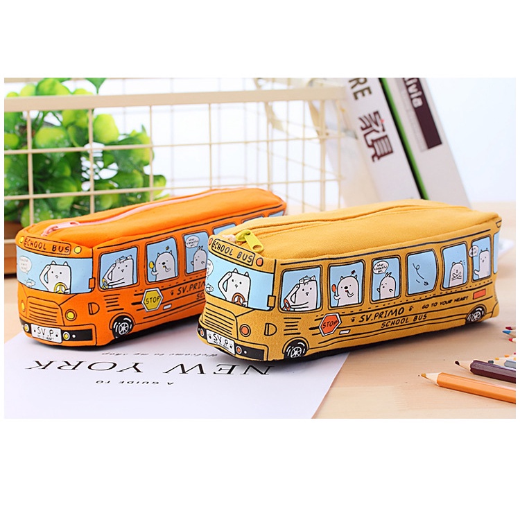 Bóp Viết Cỡ Lớn In Họa Tiết Hoạt Hình Dễ Thương Phong Cách Hàn Quốc Cho Học Sinh