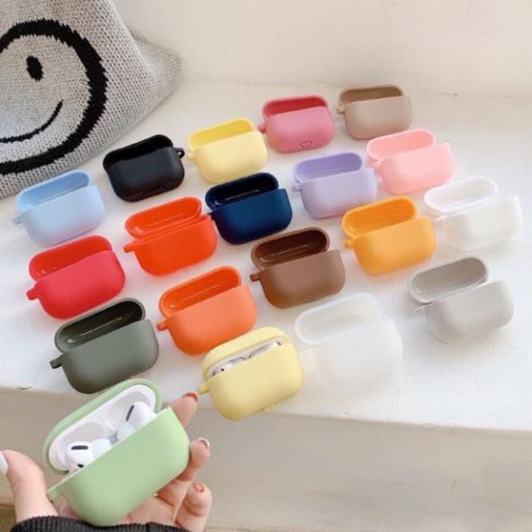 Case Airpods Pro, Ốp Bảo Vệ Airpods Pro, Chất Liệu Silicol Đựng Tai Nghe Không Dây Airpods Pro. Tặng Kèm Móc Đeo