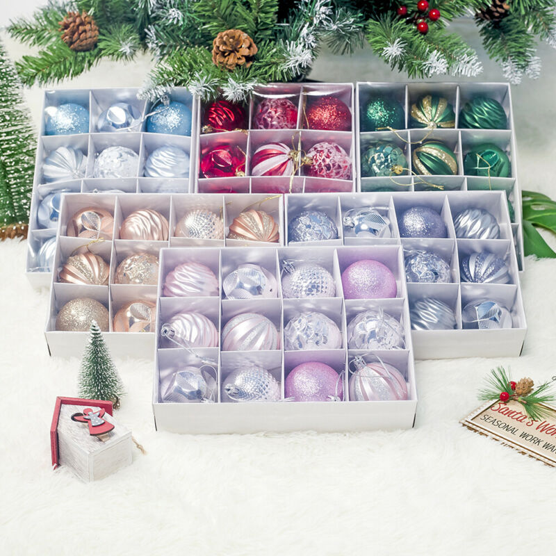 12PCS/Pack 55MM  PVC Christmas Xmas Tree Ball Bauble Hanging Home Party