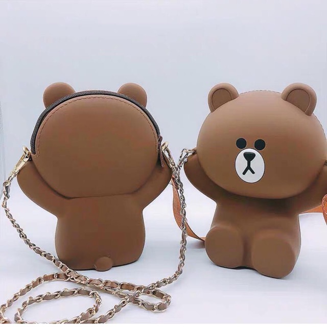 TÚI ĐEO CHÉO GẤU BROWN CAO CẤP