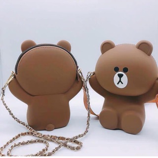 TÚI ĐEO CHÉO GẤU BROWN CAO CẤP