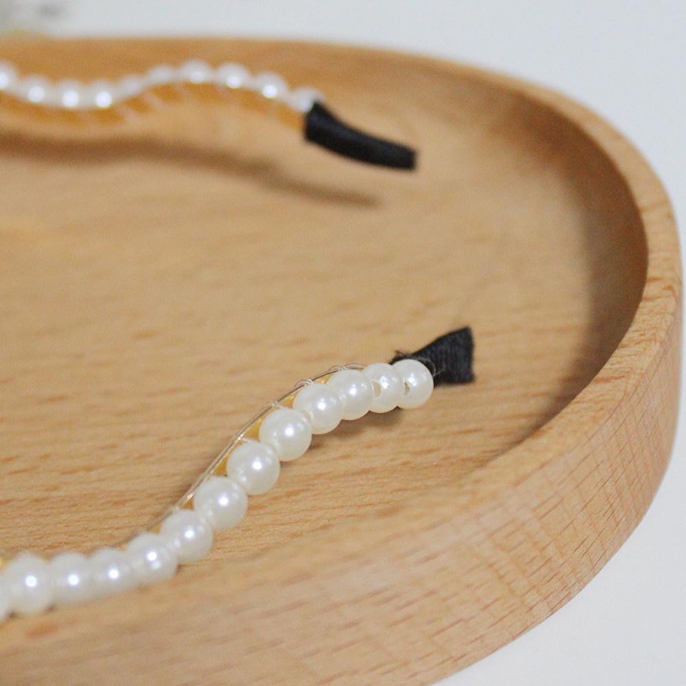 Băng đô cài tóc đính ngọc trai phong cách Hàn Quốc thời trang dành cho nữ