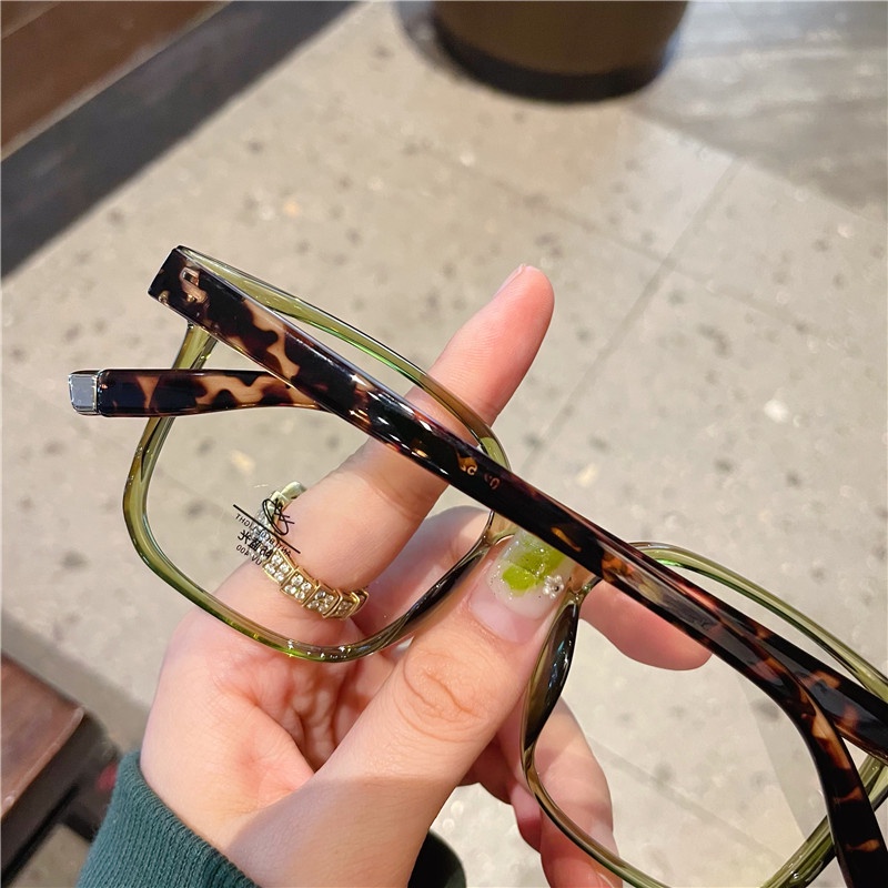 Mắt kính VIENDO gọng vuông chống ánh sáng xanh chống tia UV phong cách Hàn Quốc thời trang cho nam nữ(có thể cắt cận thị ống kính)