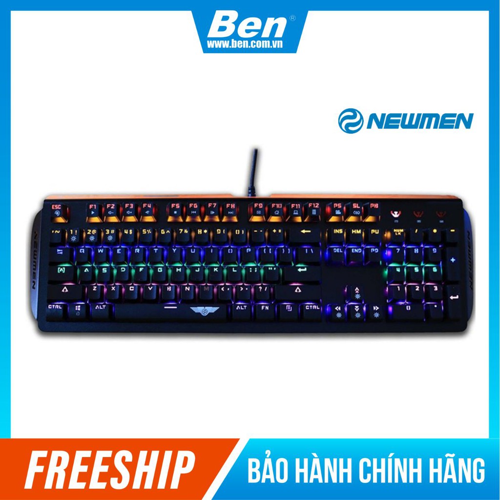 Bàn phím cơ gaming Newmen GM368 Mix Led - Hàng Chính Hãng