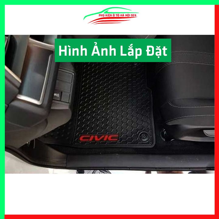 Thảm lót sàn cao su cho xe HONDA CIVIC 2021-2022 hàng chuẩn theo xe chịu lực tốt
