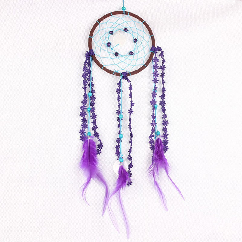 Dreamcatcher đính lông vũ trang trí đẹp mắt